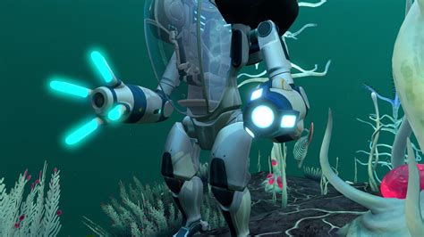 But there is an unfixed exploit using the propulsion cannon where you pick up a mineral node and throw it against a wall producing multiple minerals instead of just one. . Subnautica prawn suit grapple arm